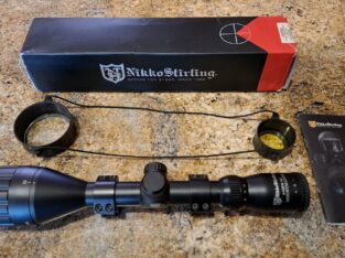 Nikko Stirling Mountmaster AO 4-12×50 Half-Mildot scope.