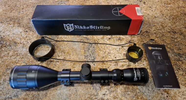 Nikko Stirling Mountmaster AO 4-12×50 Half-Mildot scope.