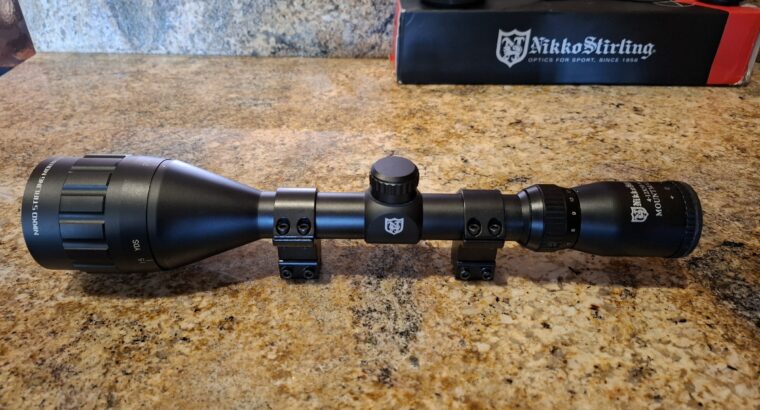 Nikko Stirling Mountmaster AO 4-12×50 Half-Mildot scope.