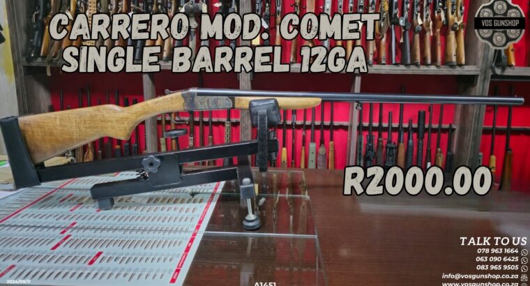 Carrero Mod. Comet 12GA Single Barrel