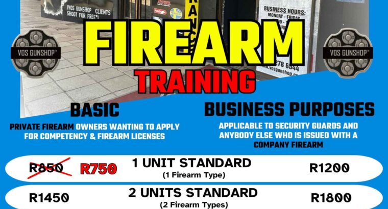 Accredited Firearm Training – Black November Sale