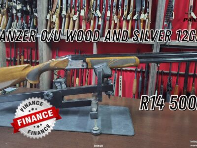 Panzer Over and Under Wood & Silver 12GA Shotgun