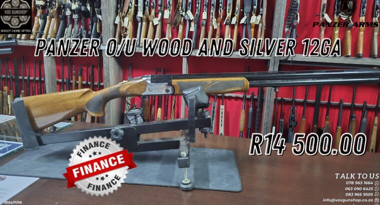 Panzer Over and Under Wood & Silver 12GA Shotgun