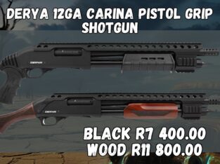 Derya 12GA Pistol Grip Carina Shotgun – Black