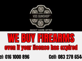 We buy Firearms!